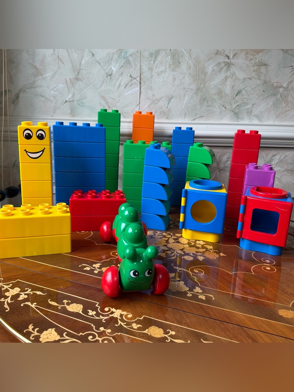 LEGO Duplo Primo Shape Sorter Pieces Caterpillar Large Vintage Lot Block Set